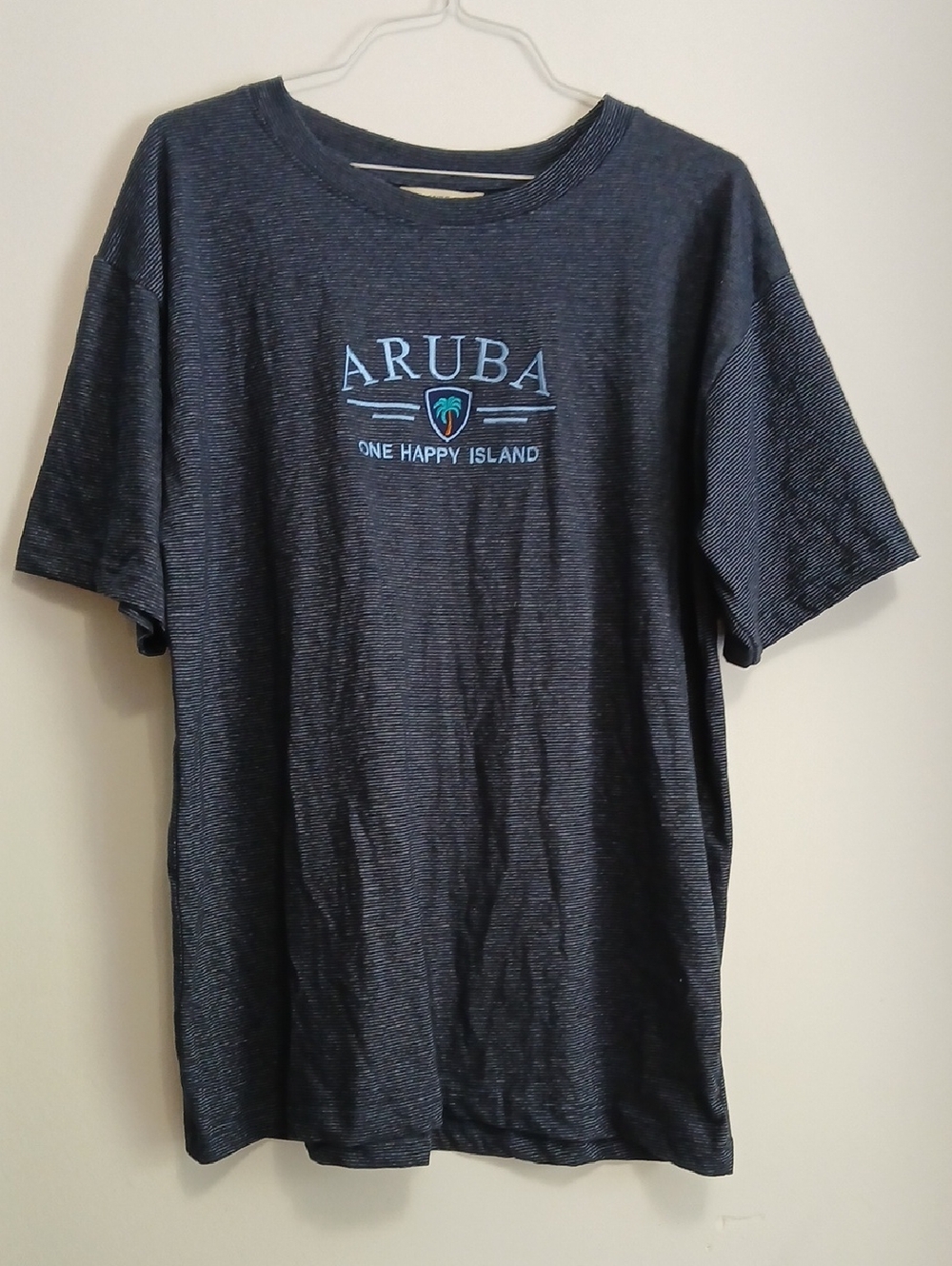 Treasure Cove Aruba-Mens XXL- Striped Blue- One Happy Island
